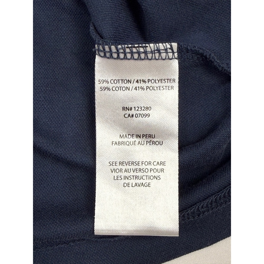 TravisMathew Mens XXL Polo Shirt Bundle 2 Pack Navy Blue Grey Striped Golf‎ Tops - Picture 7 of 14